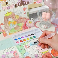 Cartoon Art Coloring Painting Set for Kid's - The Kidzaria